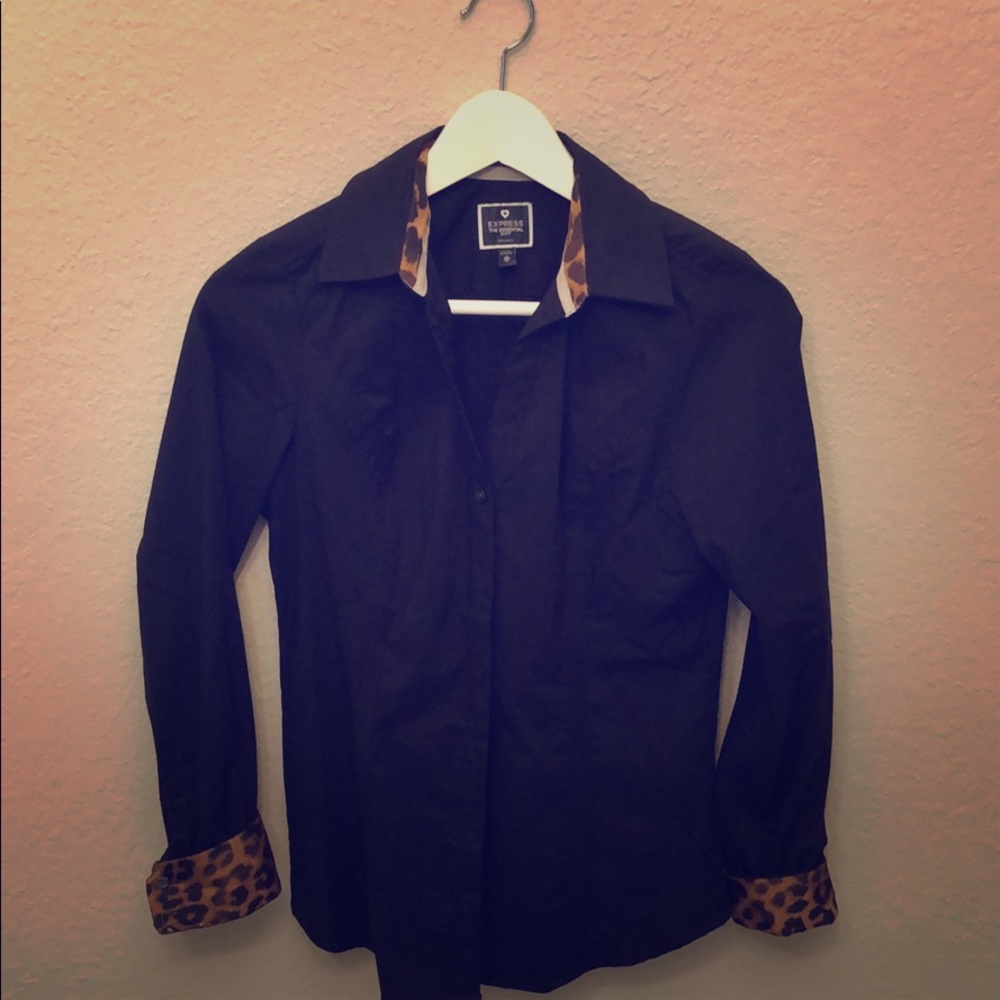 Black Cheetah Top